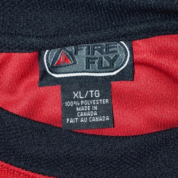 FIRE FLY - Men’s Baseball T-Shirt - XL - Red & Black - Brand New! - Picture 3 of 3